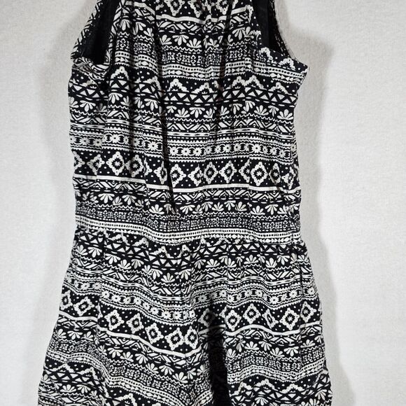 Old Navy Girls Kids Dress Black White Cotton Size L (10-12) - Picture 9 of 10